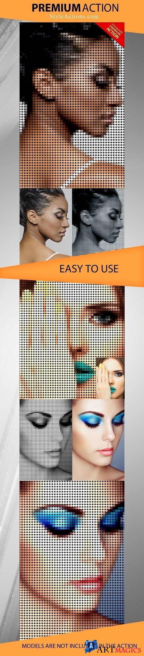 StyleActions Color Dots PSD Action
