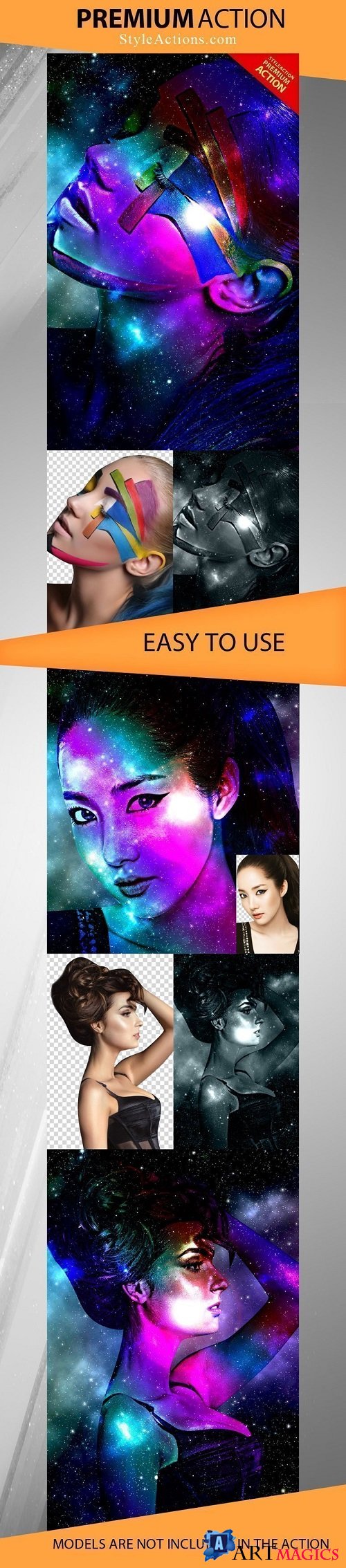 StyleActions - Colorful Starry Sky Photoshop Action
