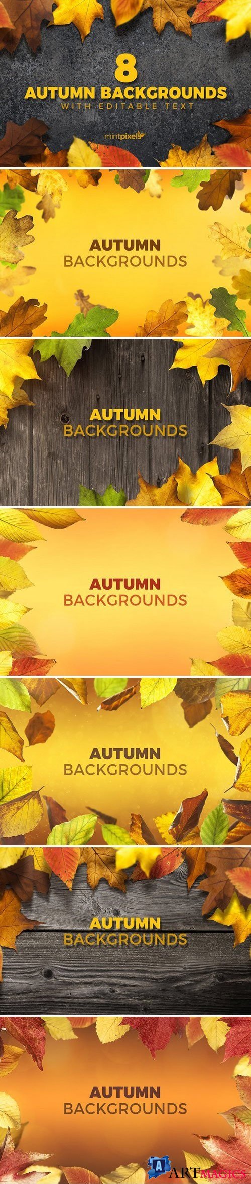 8 Colorful Autumn Backgrounds 2025124