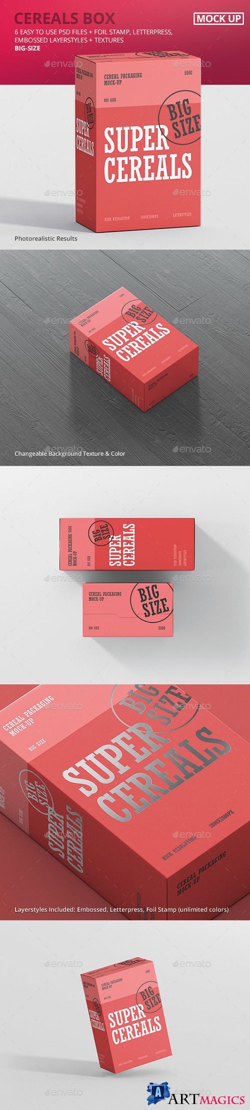 Cereals Box Mockup - Big Size 21003165