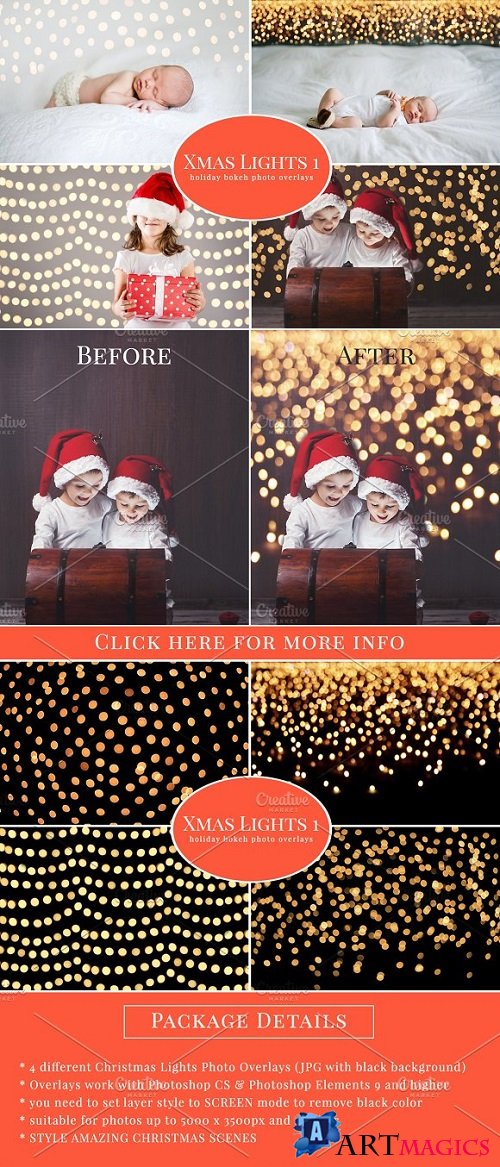 Christmas Lights 1 - photo overlays - 110483