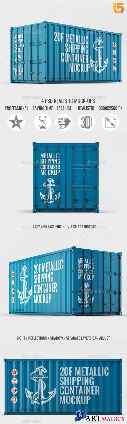 Shipping Container Mock-Up - 21074388