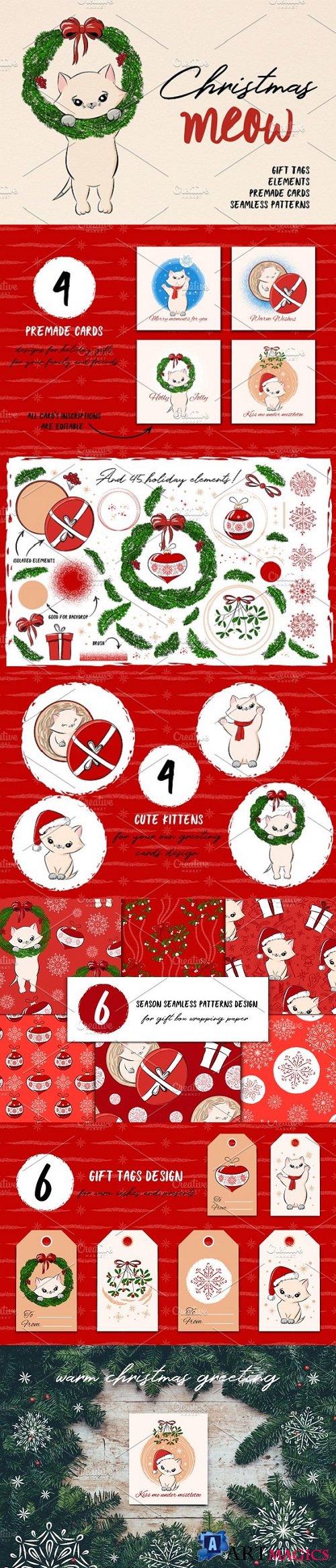 Christmas MEOW Cute holiday pack 1979506
