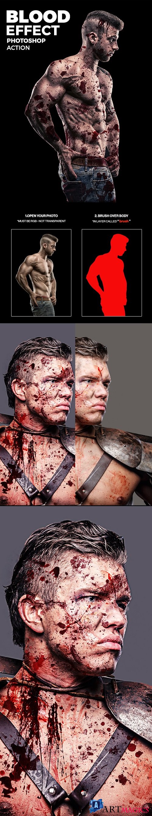 Blood Effect Photoshop Action 21091265