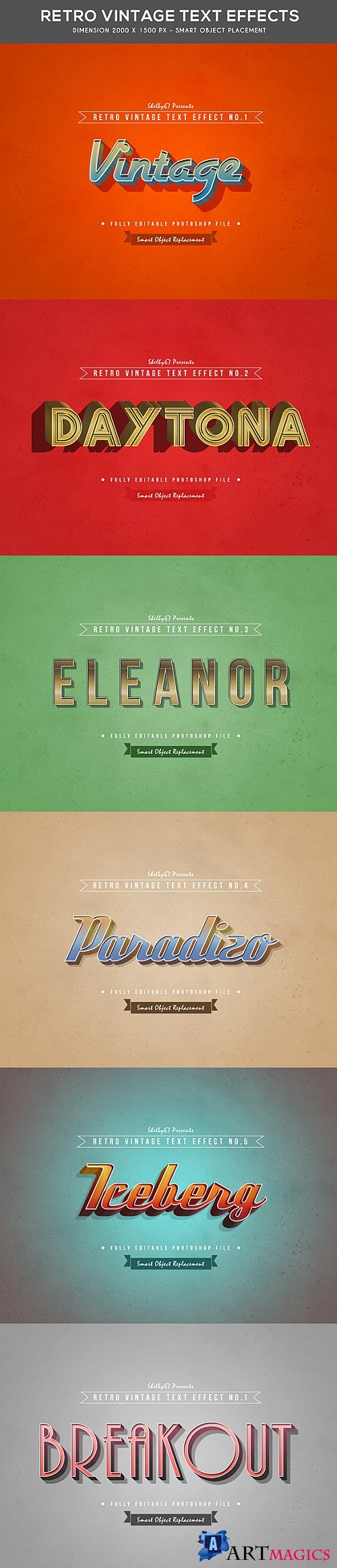Retro Vintage Text Effects 21142668