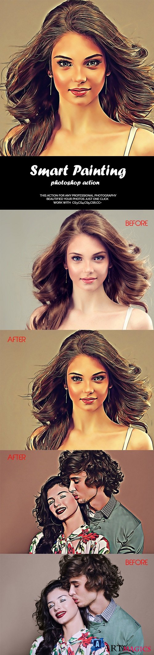 Smart Painting Photoshop Action 21139558