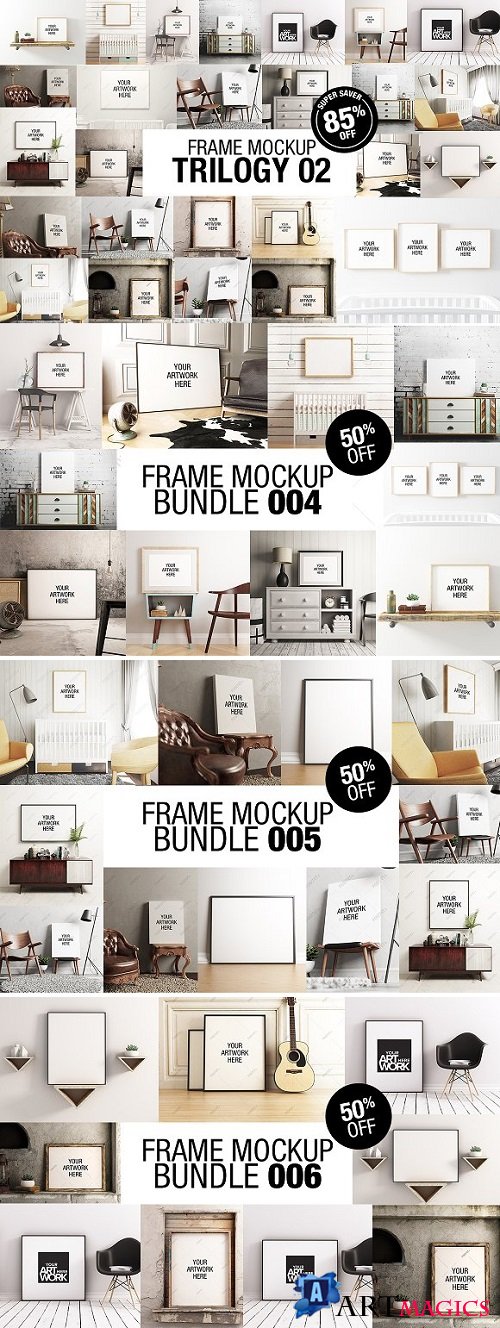 Frame Mockup Trilogy Bundle 02 2172190