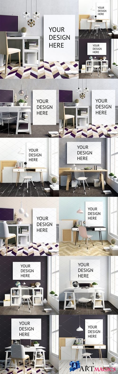 10 workplace poster mock up - 1798951