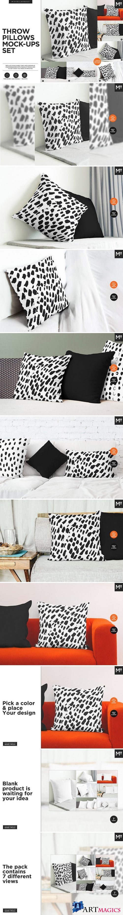 Throw Pillows Mock-ups Set 2103023