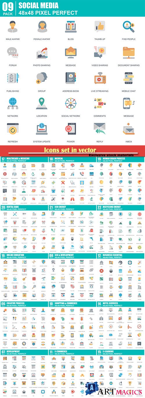 Icons set in vector # 15