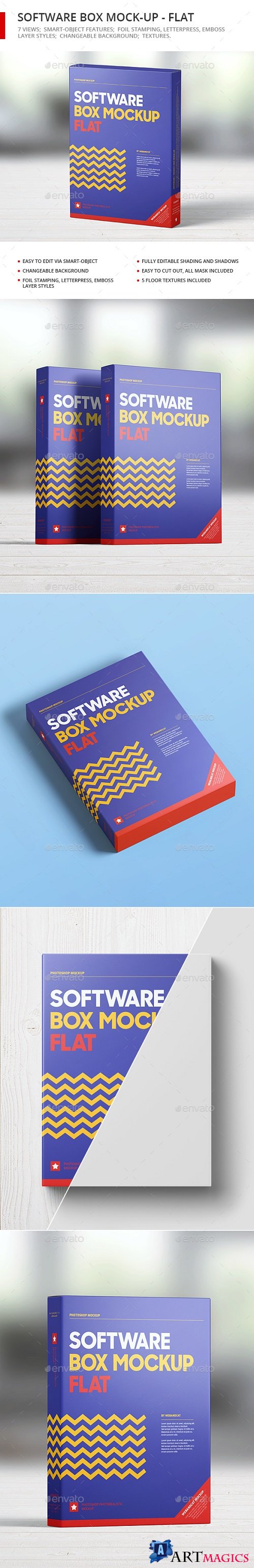 Software Box Mock-up - Flat - 21262209
