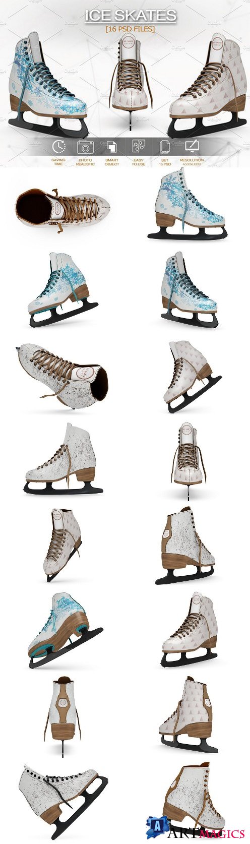 Ice Skates Mockup 2133080