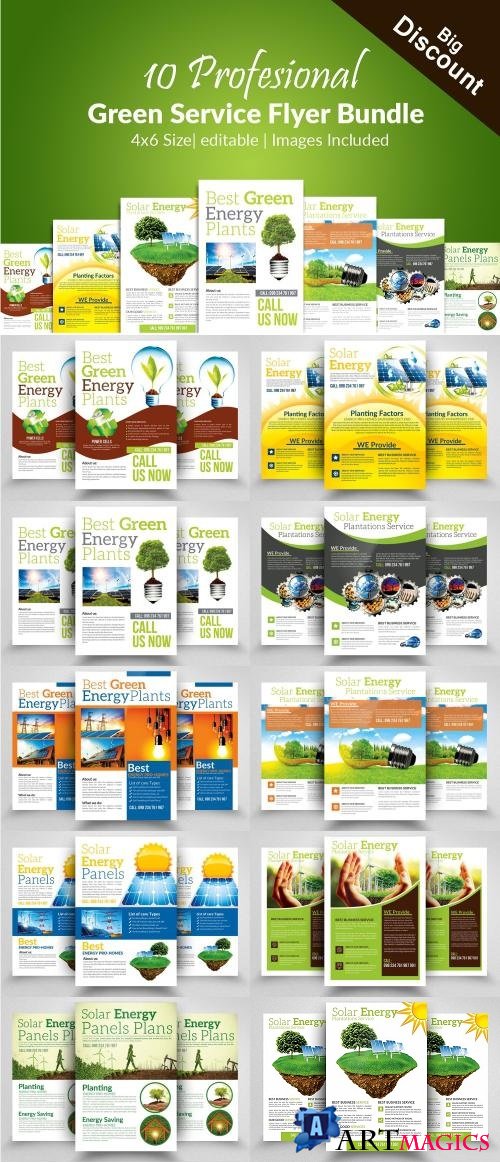 10 Save Energy Flyer Bundle Vol 01 - 2210597
