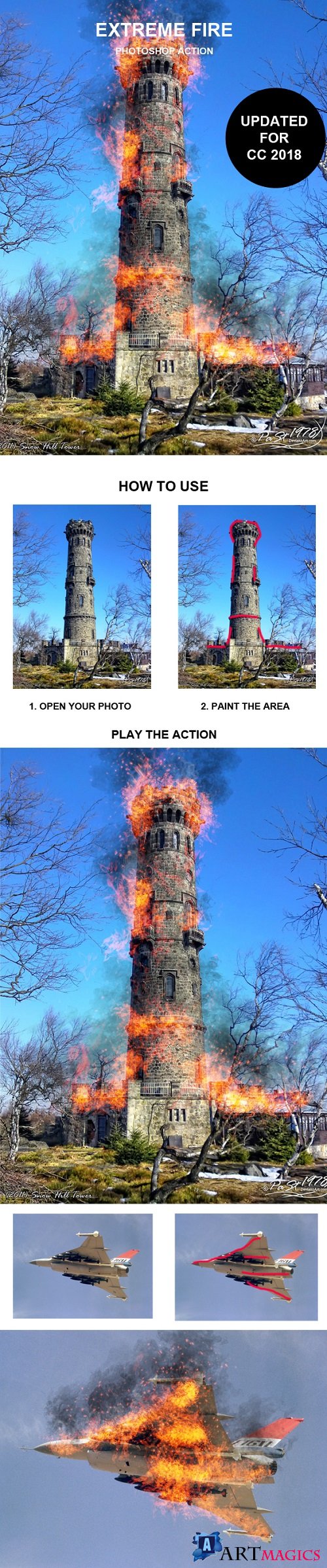 Fire Photoshop Action 21280090