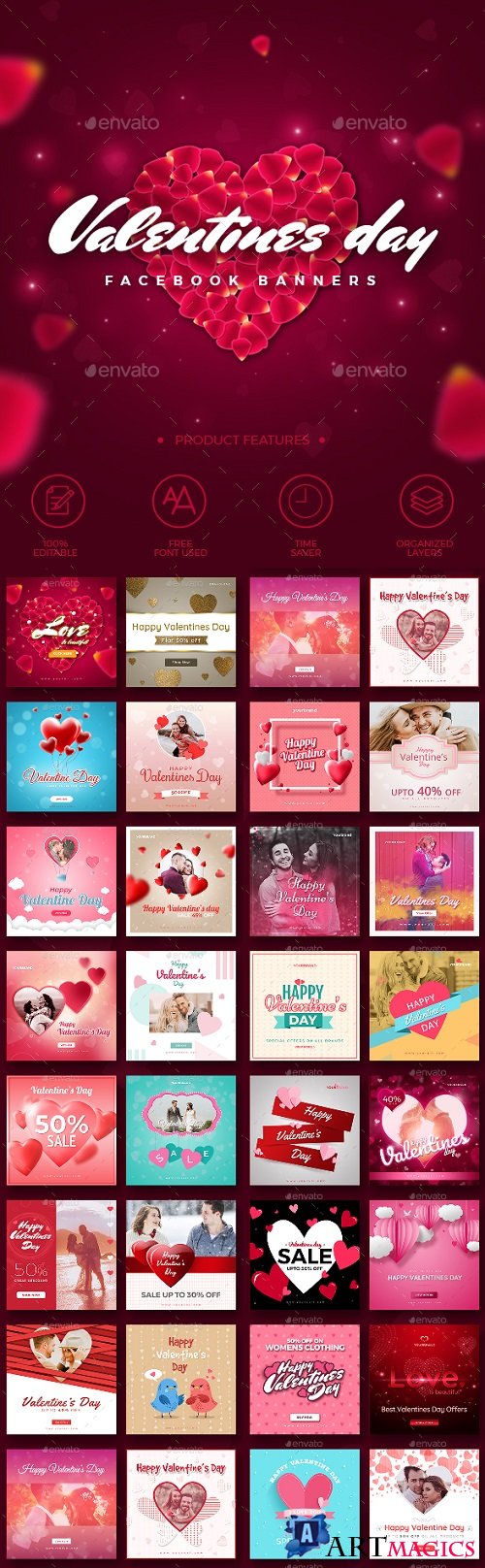 30 Valentines Day Instagram Promotion Banners 21276406