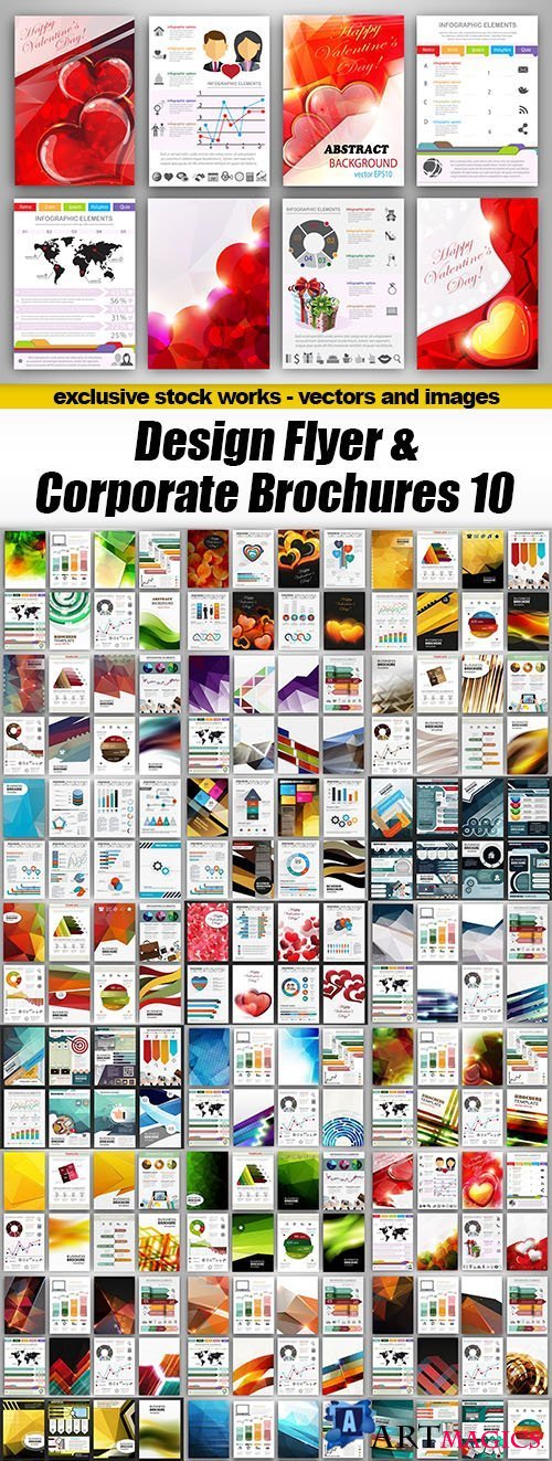Design Flyer & Corporate Brochures #10, 25xEPS