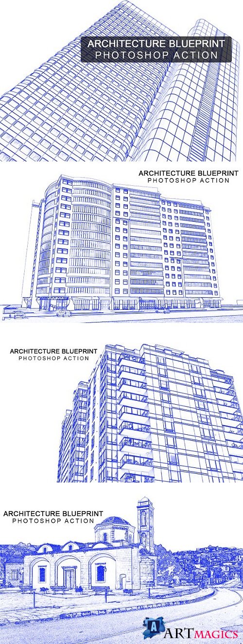 Architecture Blue Print Photoshop ac 2073391