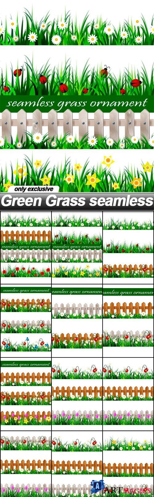 Green Grass seamless - 22 EPS