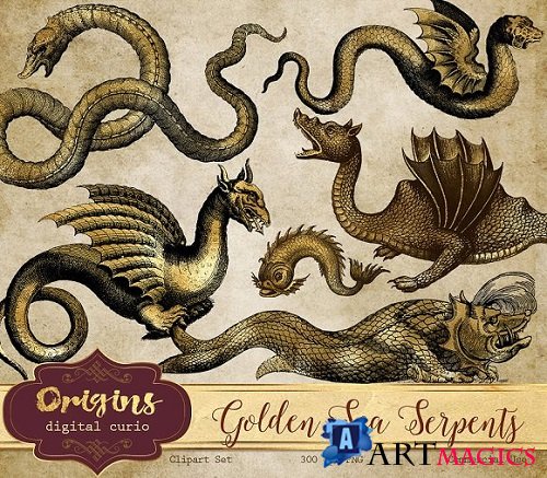 Golden Sea Serpents - 849772