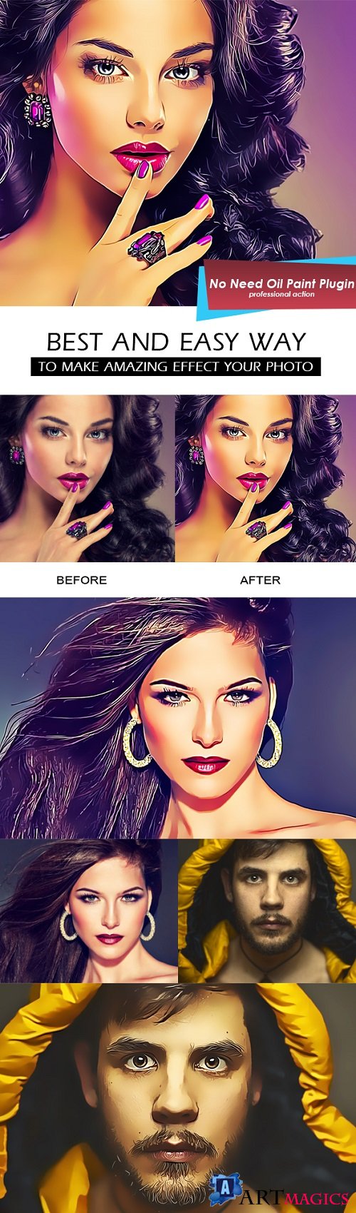 Vector Painting Photoshop Action 21384348