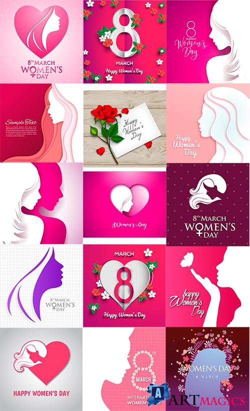 8  -   -  / Womens Day - 8 March - Vector