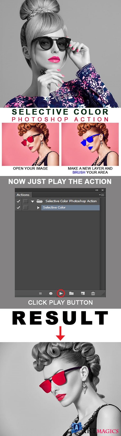 Selective Color Photoshop Action 21492525