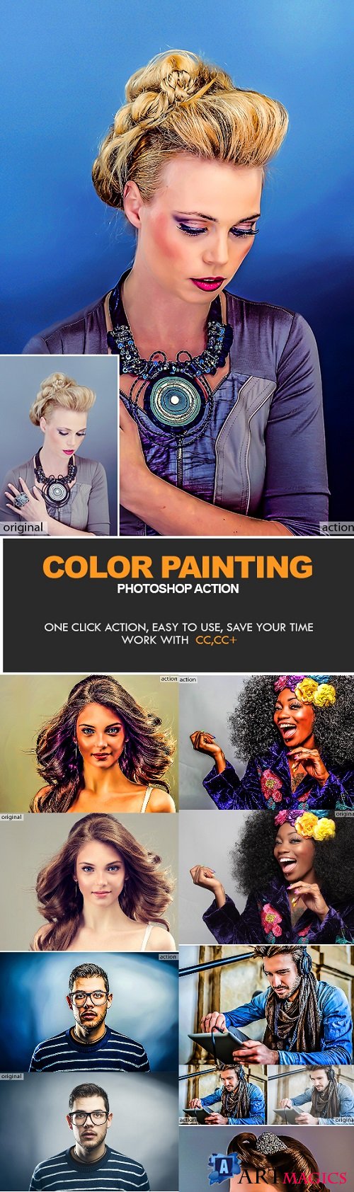 Color Painting Photoshop Action 21464006