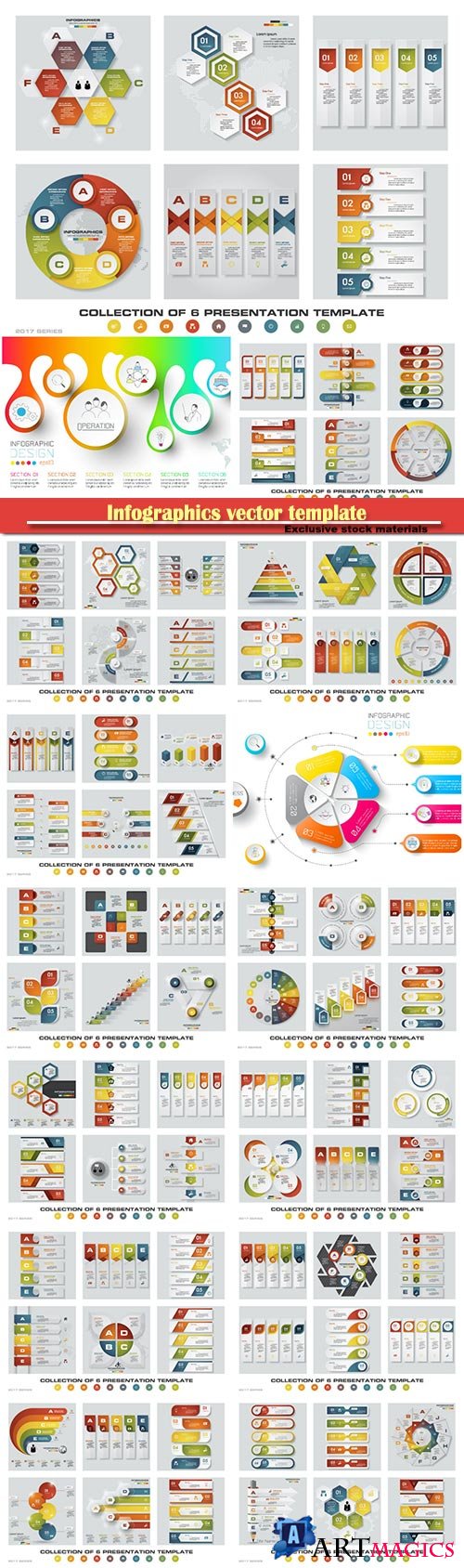 Infographics vector template for business presentations or information banner # 39