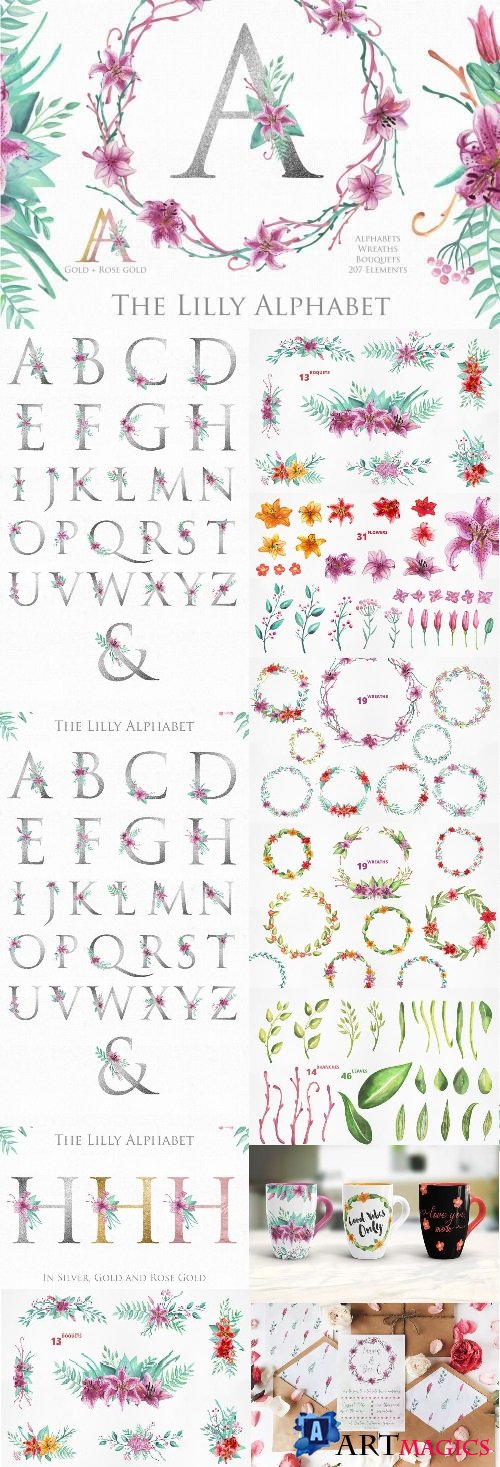 Lilly Alphabet Graphic Set - 2288783