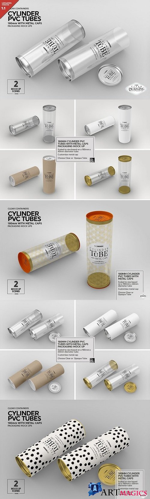 Cylinder Tube 2 Packaging Mock Up - 1261018