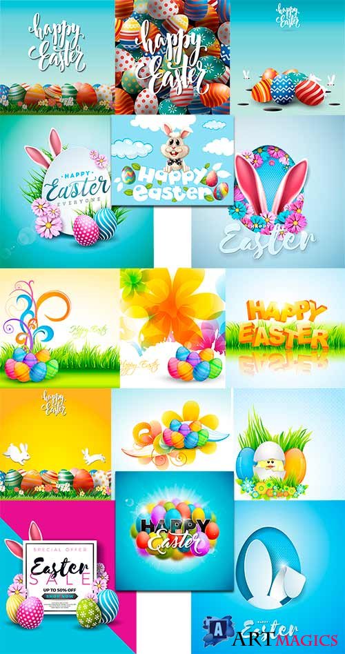      -  / Colorful Easter - Vector