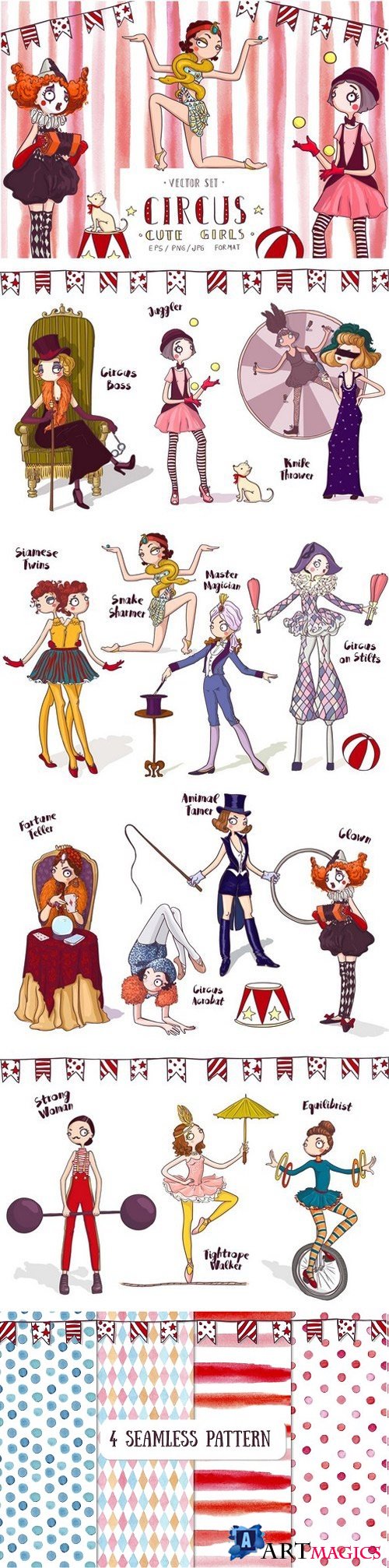Circus Cute Girls Collection 1597235