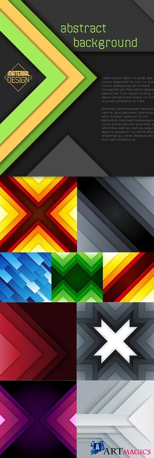 Abstract triangle composition creative background