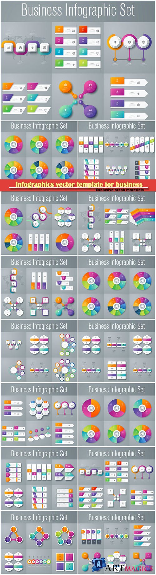 Infographics vector template for business presentations or information banner # 51