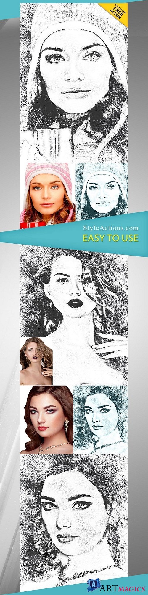 StyleActions - Pencil Sketch Photoshop Action