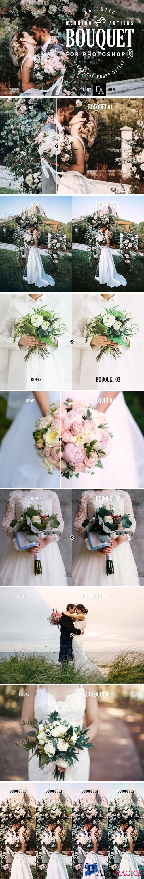 Bouquet Wedding Photoshop Actions 2170025