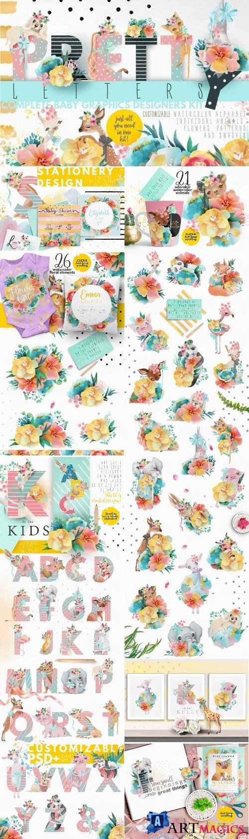 Pretty Letters - Baby Designers Kit 2462570