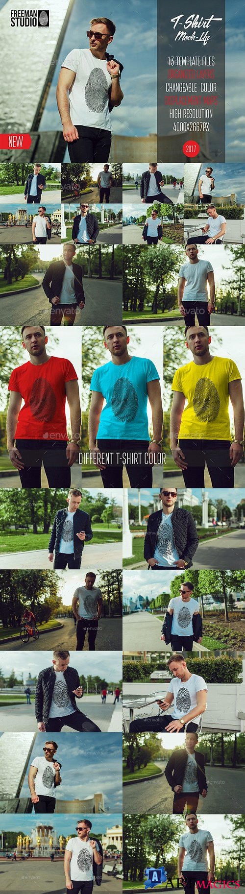 Men's T-Shirt Mock-Up Vol.2 2017 1565002 - 20072883