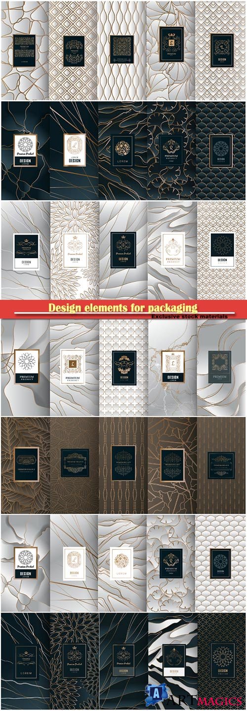 Design elements for packaging, design of luxury products for perfume # 3