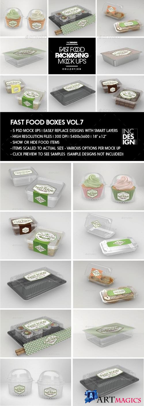 Fast Food Boxes Vol.7:Take Out Packaging Mock Ups - 19048085