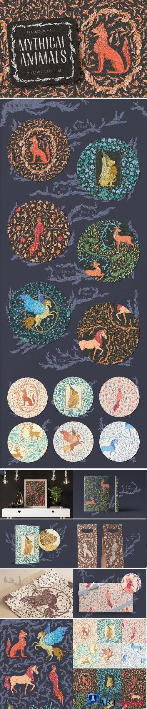 Mythical Animals patterns - 2380531