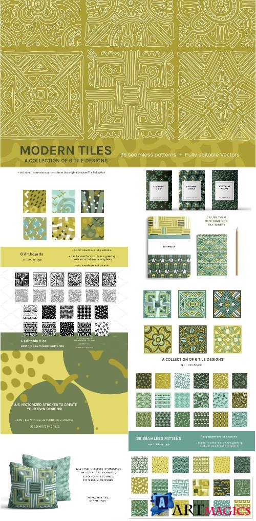 Full Modern Tile | Seamless Patterns - 2393910