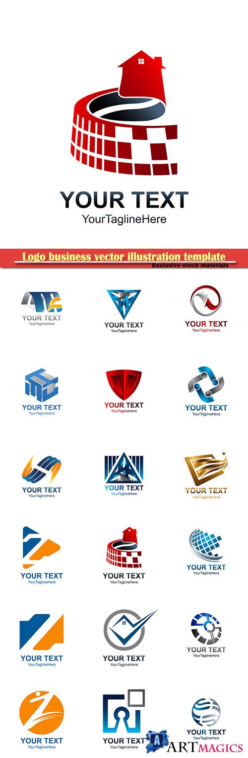 Logo business vector illustration template # 98
