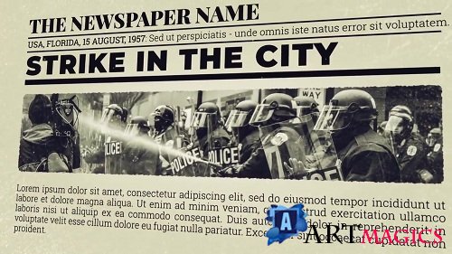 Newspaper Investigation 70904 - After Effects Templates