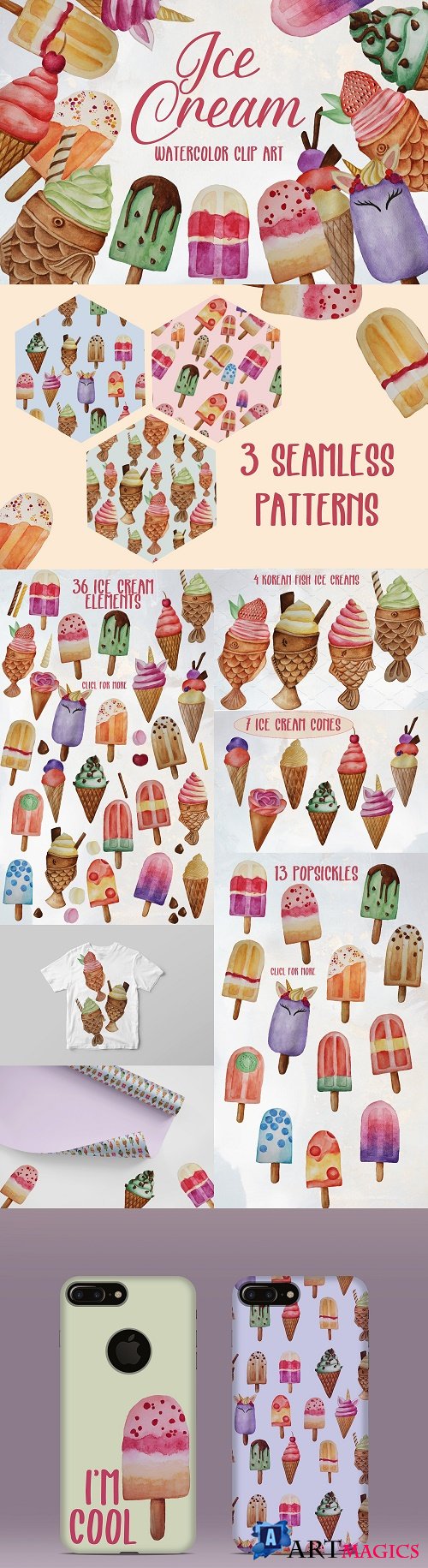 Ice Cream Clip Art Set - 2354311