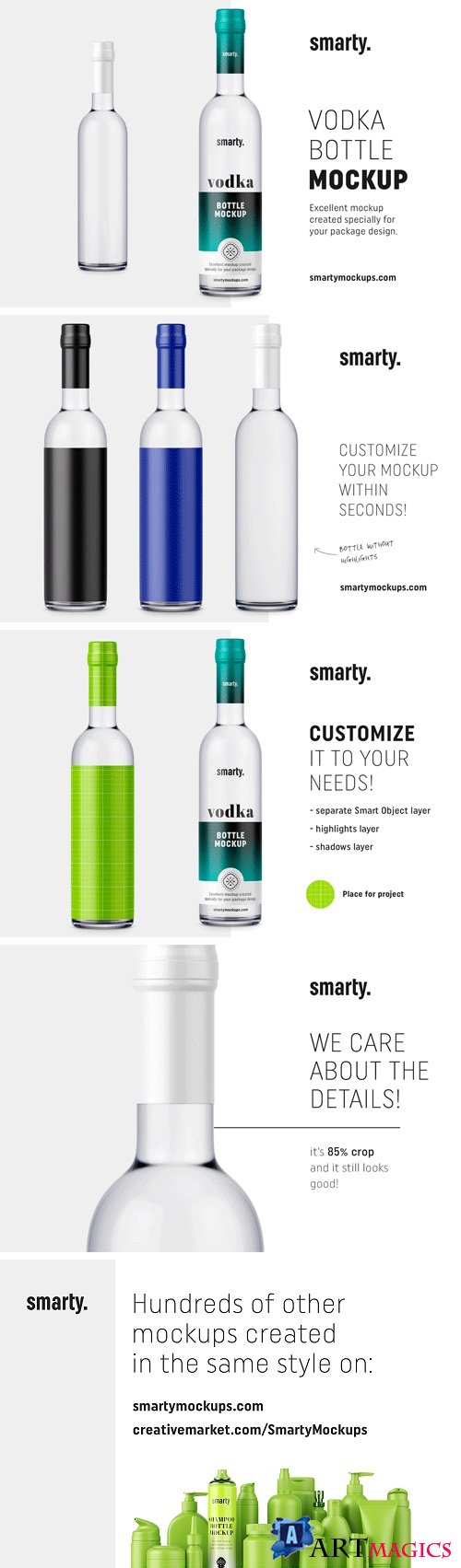 Vodka Bottle Mockup 2447796