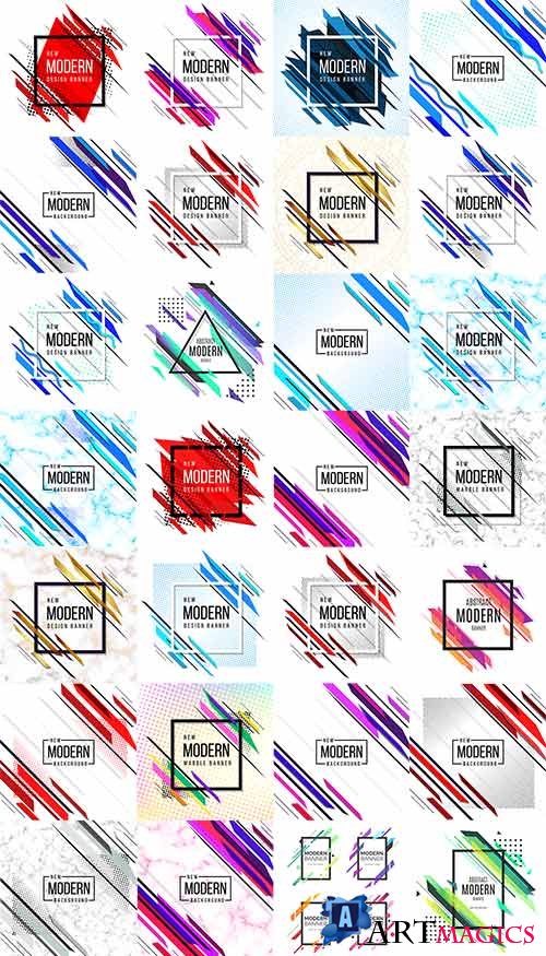 Modern Abstract Background - Vector