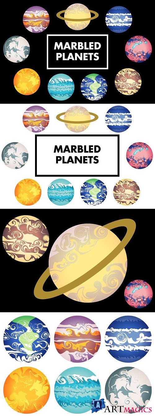 Marbled Planets 1546667