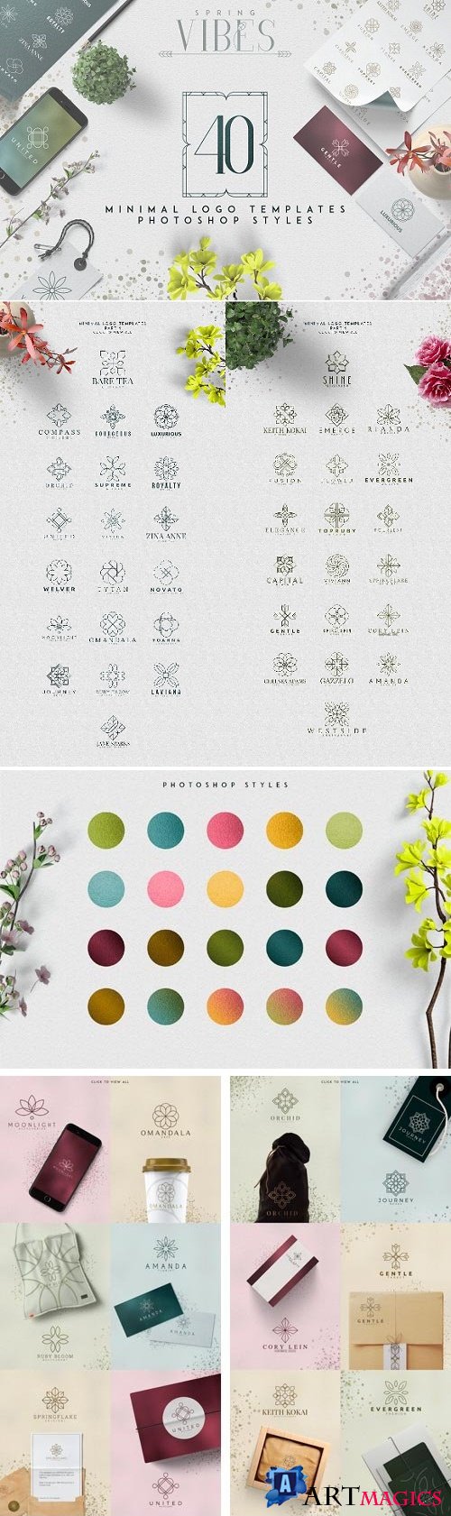 [Spring Vibes] 40 Minimal Logos 2423285