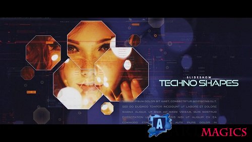 Techno Shapes Digital Slideshow - Project for After Effects (Videohive)